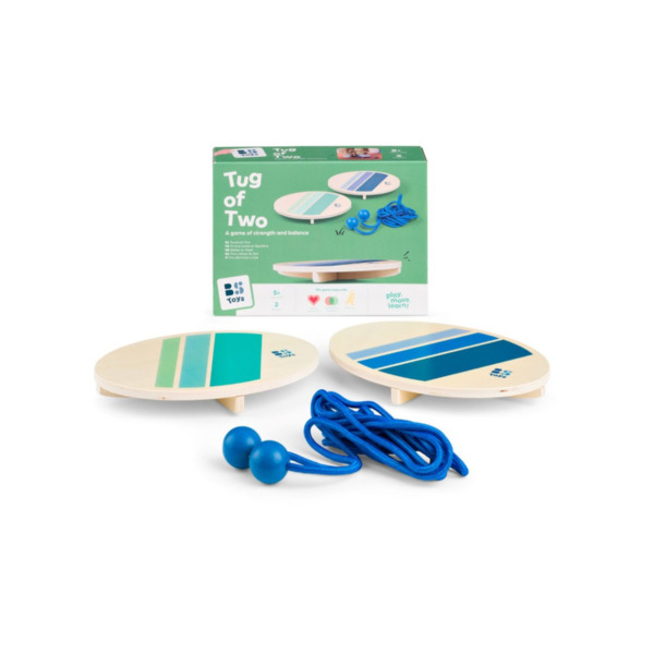 TUG OF TWO drewniana gra balansująca przeciąganie liny BS Toys 5+
