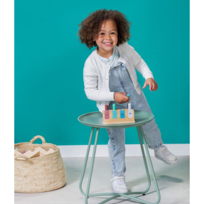 POP-UP drewniana zabawka zręcznościowa manipulacyjna BS Toys 18m+