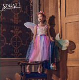 WRÓŻKA FELICITY Kostium sukienka i skrzydła motyla 8-10 lat Souza