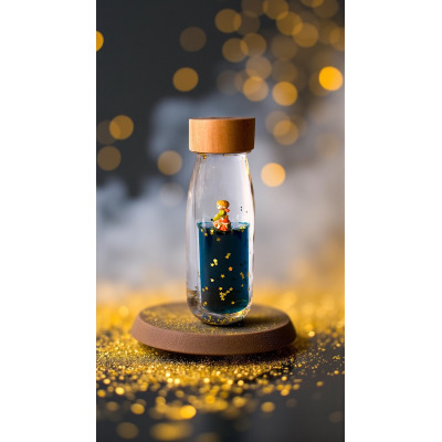 MAŁY KSIĄŻĘ dwufazowa butelka sensoryczna do zabawy Le Petit Prince edycja limitowana Petit Boum 3m+