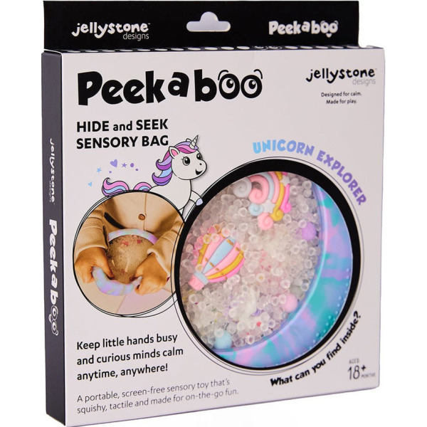 JEDNOROŻEC silikonowy dysk sensoryczny z figurkami A-Ku-Ku! Peekaboo Jellystone 18m+