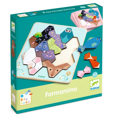 FORMANIMO gra logiczna z wyzwaniami układanka edukacyjna EduLudo Djeco 4+