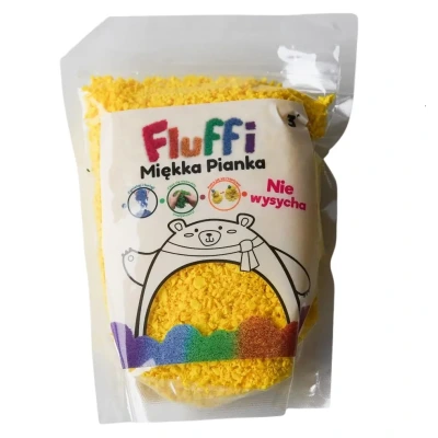 FLUFFI ŻÓŁTA rozpływająca się masa piankowa do zabaw sensorycznych 50g