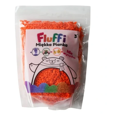 FLUFFI POMARAŃCZOWA rozpływająca się masa piankowa do zabaw sensorycznych 50g