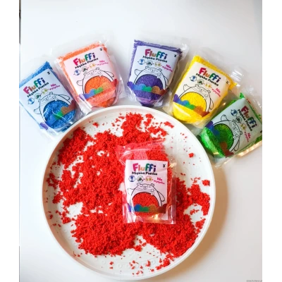 FLUFFI ZIELONA rozpływająca się masa piankowa do zabaw sensorycznych 50g