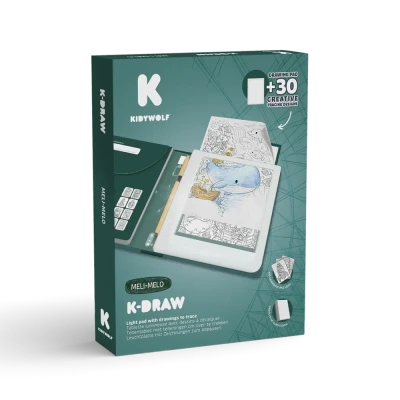 KIDYDRAW-PAD Meli-Melo podświetlany tablet graficzny do nauki rysowania Kidywolf 10+