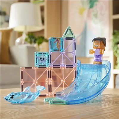 Klocki magnetyczne Magna-Tiles Dolphin Bay 13 el. 3+