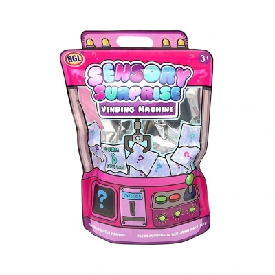 Zabawki antystresowe zestaw 8 szt. Fidget toys - różowy automat z niespodzianką