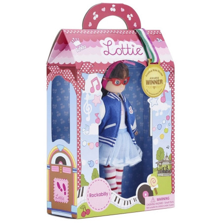 MIŁOŚNICZKA MUZYKI lalka Rockabilly 18 cm