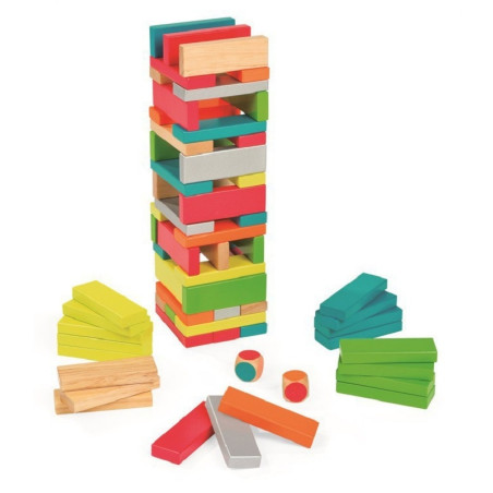 JENGA gra z kolorami Equilibloc