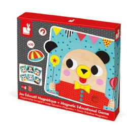 ZWIERZĄTKA drewniana układanka magnetyczna