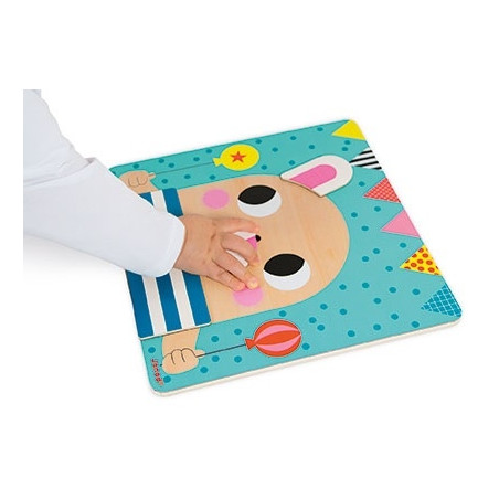 ZWIERZĄTKA drewniana układanka magnetyczna