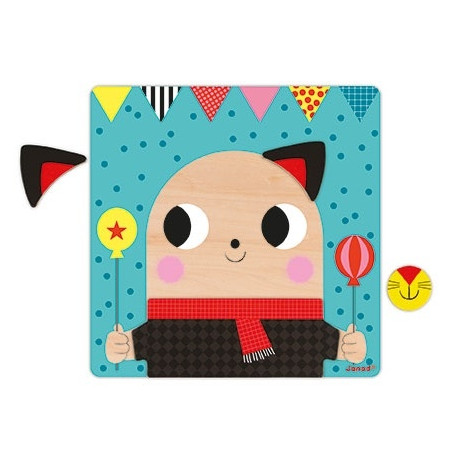 ZWIERZĄTKA drewniana układanka magnetyczna