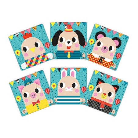 ZWIERZĄTKA drewniana układanka magnetyczna