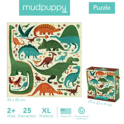 DINOZAURY puzzle podłogowe jumbo 25 el.