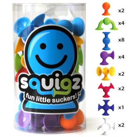 SQUIGZ przyssawki 24 szt.