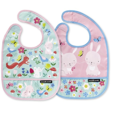 MALI PRZYJACIELE śliniaczek z kieszonką zestaw 2 szt.