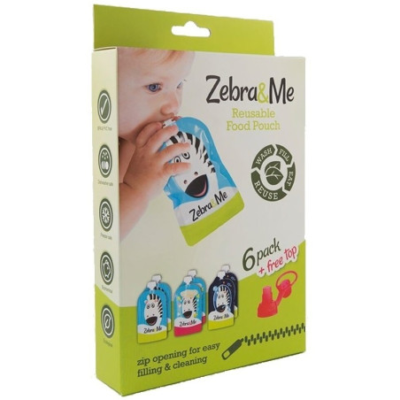 SASZETKI DO KARMIENIA wielokrotnego użytku 6 szt.