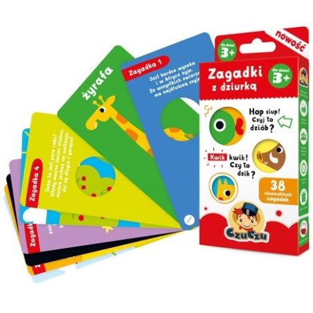 ZAGADKI Z DZIURKĄ zestaw pytań i odpowiedzi 3+