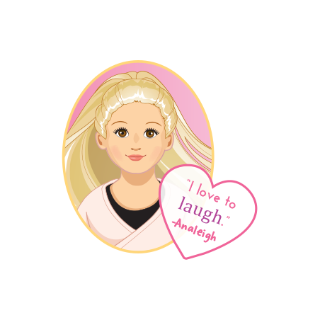 ANALEIGH lalka baletnica blondynka 15 cm