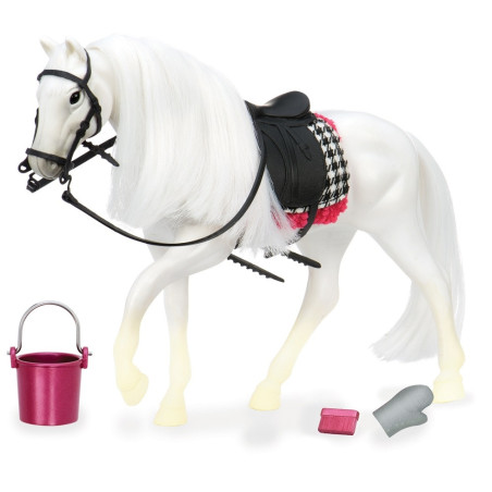 BIAŁY KOŃ dla lalki 15 cm White Camarillo Horse