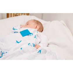 ORGANICZNY OTULACZ Cotton Swaddle Blue 2 szt.