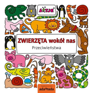 ZWIERZĘTA WOKÓŁ NAS PRZECIWIEŃSTWA edukacyjna książka dla dzieci Lizelot Versteeg