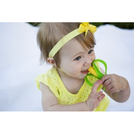 KUKURYDZA zielona szczoteczka treningowa