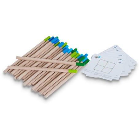 ZAPAŁKI drewniana układanka logiczna