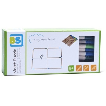 ZAPAŁKI drewniana układanka logiczna