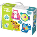 ZWIERZĄTKA tekturowe grube puzzle Baby Classic