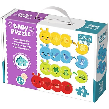 KOLORY tekturowe grube puzzle Baby Classic