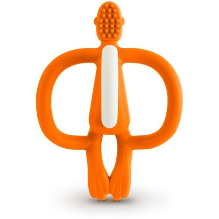 POMARAŃCZOWA MAŁPKA gryzak masujący ze szczoteczką