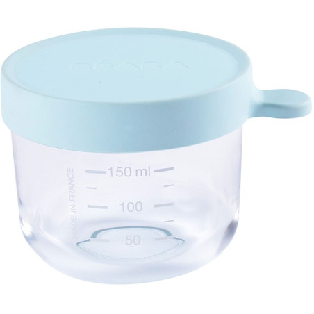 LIGHT BLUE szklany słoiczek do żywności 150 ml