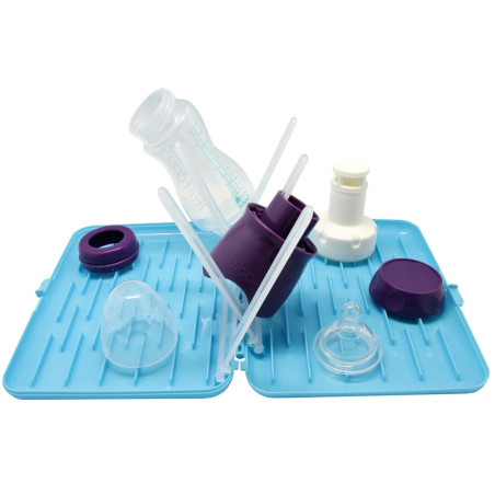 RÓŻOWA składana suszarka do butelek i smoczków