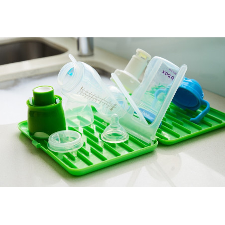 RÓŻOWA składana suszarka do butelek i smoczków