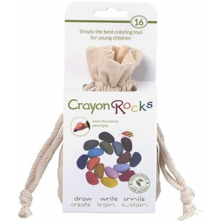 KREDKI ŚWIECOWE w bawełnianym woreczku 16 szt.