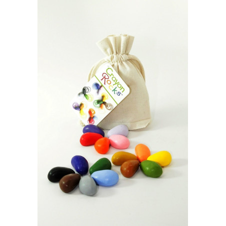 KREDKI ŚWIECOWE w bawełnianym woreczku 16 szt.