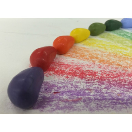 KREDKI ŚWIECOWE w bawełnianym woreczku 16 szt.