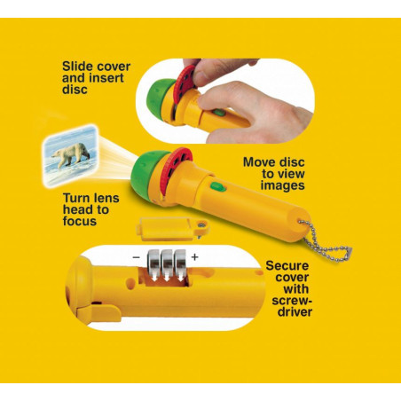 DZIKIE ZWIERZĘTA projektor ze slajdami