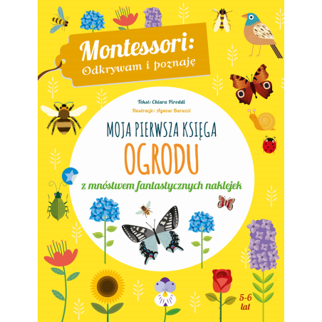 MOJA PIERWSZA KSIĘGA OGRODU książeczka z naklejkami