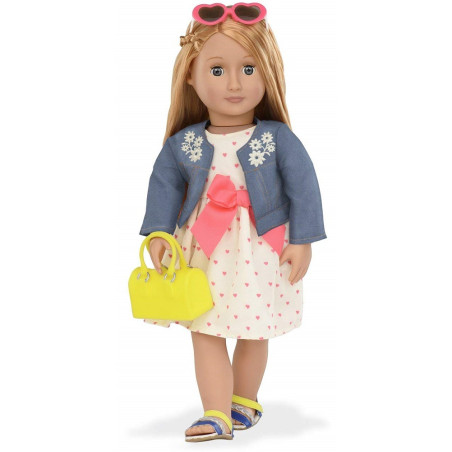 SUKIENKA I ŻAKIET z akcesoriami dla lalki 46 cm deluxe