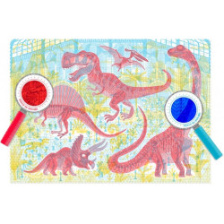 ODKRYJ ŚWIAT DINOZAURÓW puzzle tekturowe 200 el.