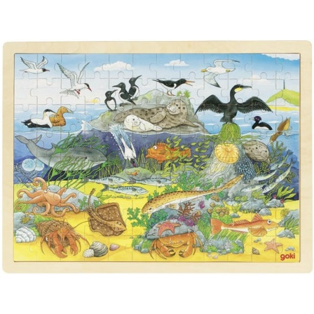 OCEAN drewniane puzzle 96 el.