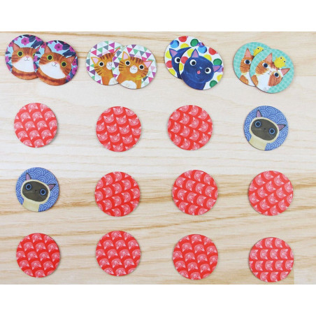 KOTKI tekturowa gra mini memory