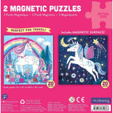 MAGICZNE JEDNOROŻCE puzzle magnetyczne 2x20 el.