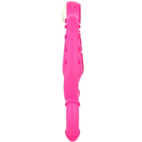 RÓŻOWA MAŁPKA mini gryzak masujący ze szczoteczką