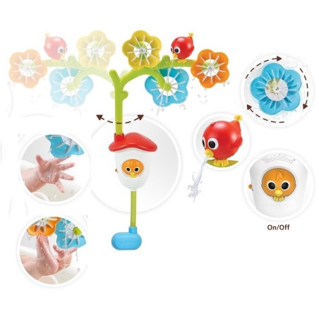 KWIATKI karuzela sensoryczna zabawka do kąpieli