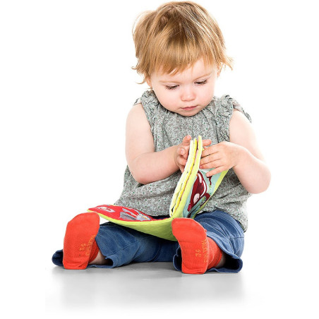 KRÓLICZEK DENSTYSTA książeczka materiałowa z mini pacynką