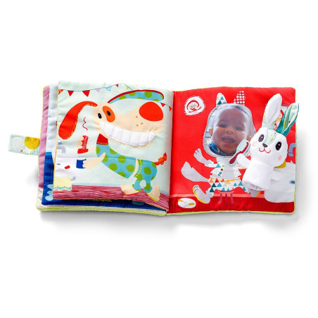 KRÓLICZEK DENSTYSTA książeczka materiałowa z mini pacynką